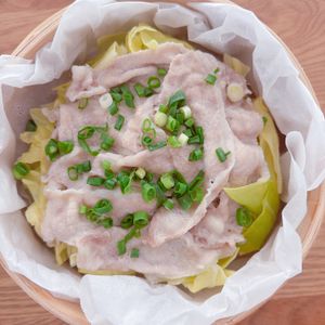 ミルクの作ってみた!投稿(春キャベツと豚肉せいろ蒸し)