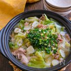 絶品スープのにんにく豚きゃべつ鍋