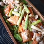 鮭としめじの旨々マヨソース和え
