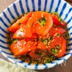トマトのネギポンサラダ【にんにくがポイント♪やみつき副菜】