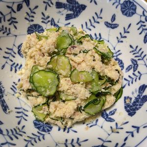 ももの作ってみた!投稿(【12kgやせた管理栄養士考案】腸活おからサラダ)