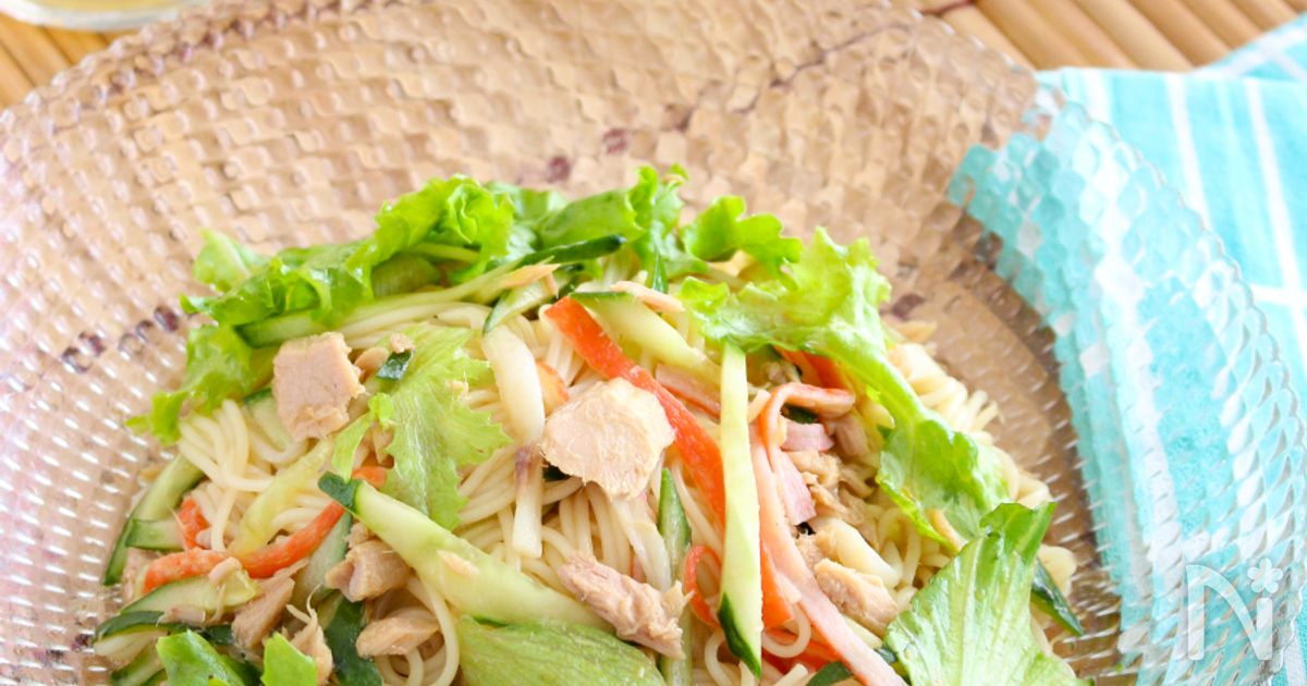 さっぱり美味しい！ピリ辛そうめんサラダ