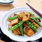 簡単＊厚揚げとひき肉のカレー炒め
