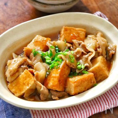 身体ぽかぽか！【豚バラ厚揚げのとろとろ煮】