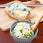 ほうれん草とコーンのマッシュポテト