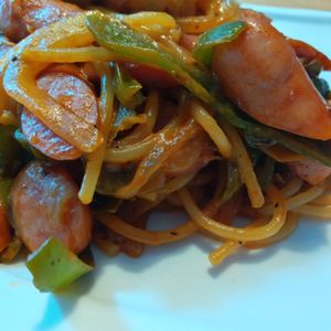 mmm10の作ってみた!投稿(洋食屋さんの基本ナポリタン)