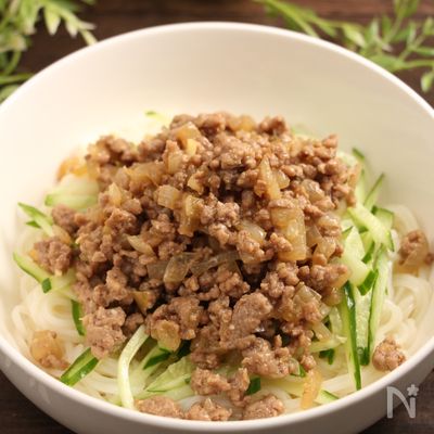 混ぜそうめん 甘辛肉みそ