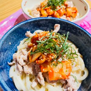 ちひろの作ってみた!投稿(【豚キムチの冷やしゴマだれうどん】夏に最高！パワーレシピ♪)