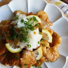 レモン香る鶏もも肉の甘辛焼き♡おろし添え
