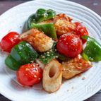 お弁当にも【ちくわとピーマンの甘酢炒め】