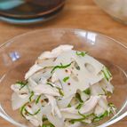 鶏ささみとれんこんのサラダ
