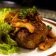 バターのコクと旨味！きのこハンバーグ