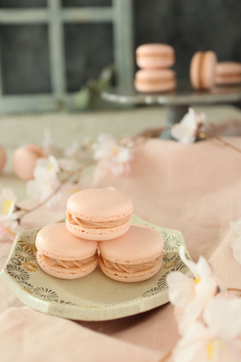 春爛漫♪桜マカロン（フレンチメレンゲ） | レシピサイトNadia