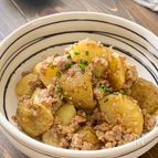 常備菜にも！ほくほく簡単♪『新じゃが味噌のそぼろ煮』