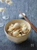 里芋ときのこの炊き込みご飯。