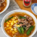 ごはんが止まらない！絶品札幌みそラーメン風具だくさんスープ