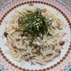 よっこの作ってみた!投稿(ツナとしめじのミルクパスタ【白だしで味が決まる!】)