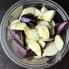 【舞茸と厚揚げナスのキムチーズ】の工程1