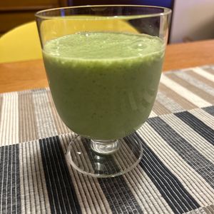 puricoの作ってみた!投稿(バニラ香るバナナグリーンスムージー)