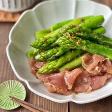 佐賀県産アスパラガスと生ハムのマスタードマリネ
