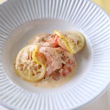 えびのレモンクリーム煮