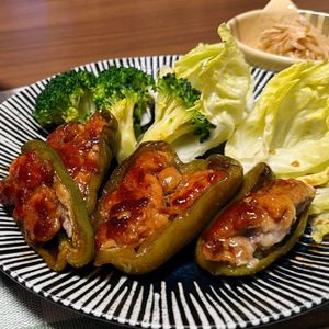 ロミミの作ってみた!投稿(【豚こまdeピーマンの肉詰め】激うま◎お箸が止まらない！)