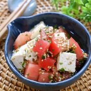 ずっと食べれる♡『豆腐とトマトの浸し青じそサラダ』