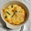 んご!の作ってみた!投稿(味噌と卵黄で濃厚!!【大葉香るサーモンのガリマヨチーズ焼き】)
