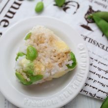 【幼児食】枝豆とチーズの焼きおにぎり