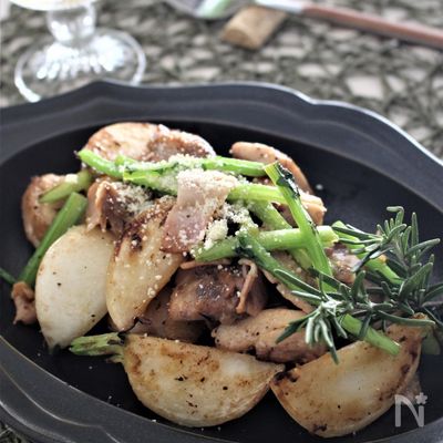かぶと鶏肉のソテー