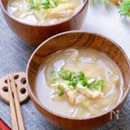 玉ねぎと油揚げのお味噌汁