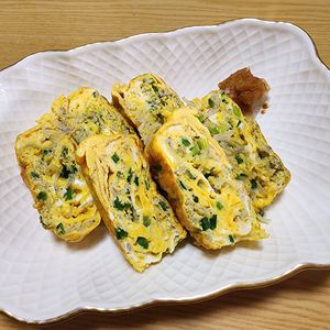 ナムディの作ってみた!投稿(【しらすとネギのだし巻き卵】満足感たっぷり♪)