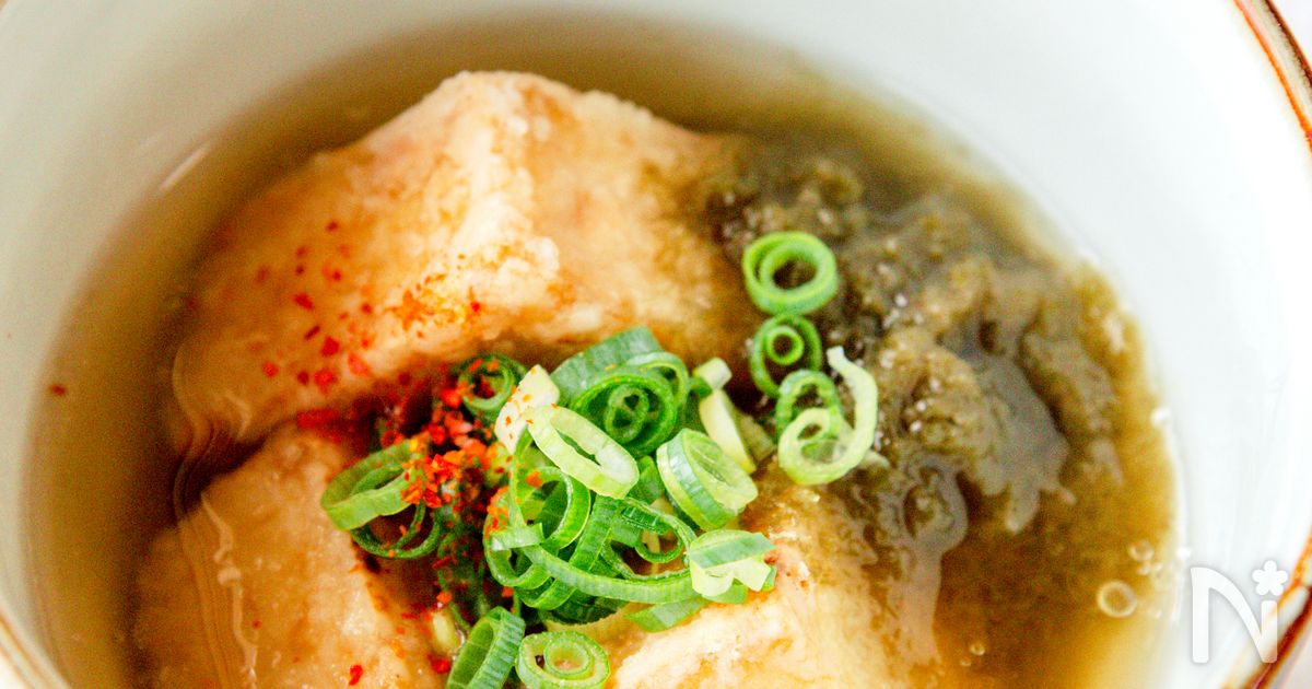 【簡単】５分で作れる失敗しない揚出し豆腐！