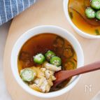 『長芋とオクラの冷製あんかけ茶碗蒸し』夏にぴったり☆