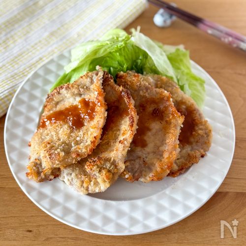 生姜焼き用肉で時短! 揚げないサクサク味噌カツ