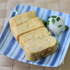 丸いフライパンでも作れる　卵焼き