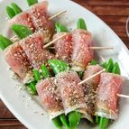 バル風【スナップエンドウの生ハム巻き】ちょっと呑みたい時に♡