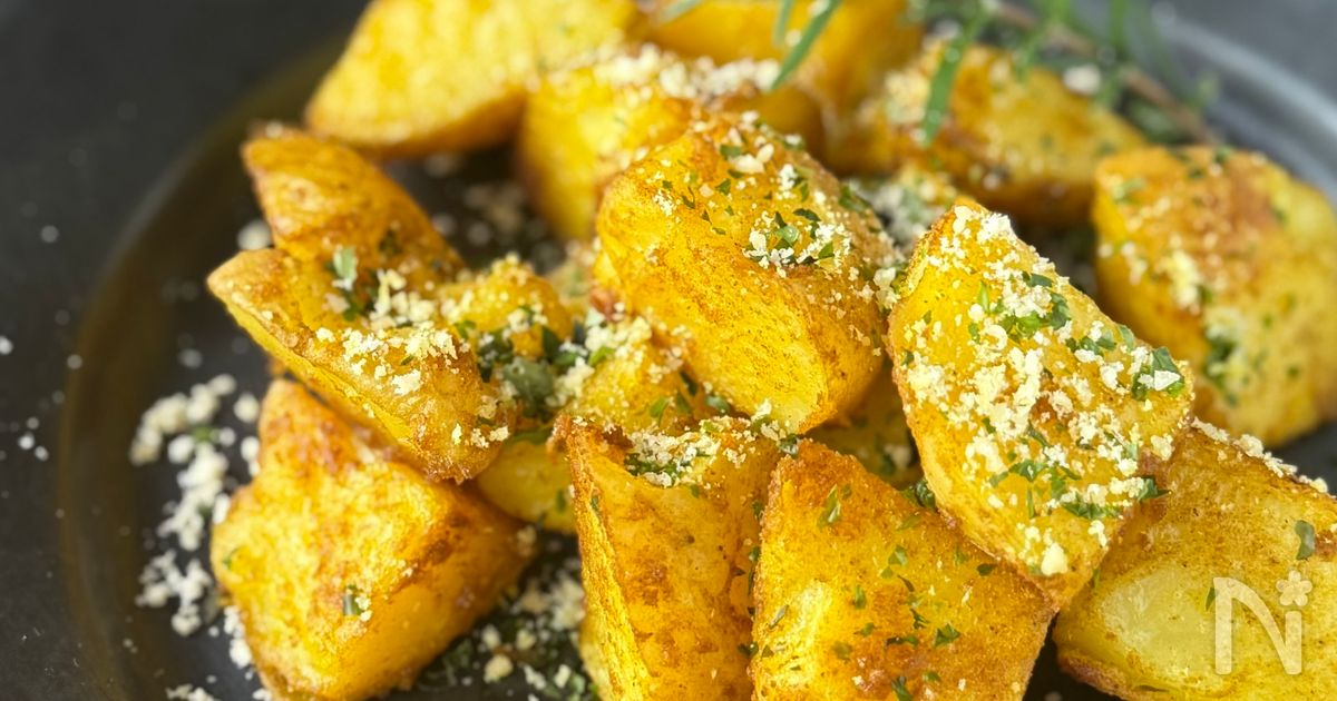 火を使わない！やみつきおつまみ【揚げないスパイシーポテト】