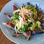 魚を美味しく♡鰹のたたきとかちわりきゅうり