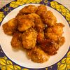 puricoの作ってみた!投稿(油は大さじ2♪むね肉で作る♪『揚げない鶏唐の甘酢ごまあえ』)