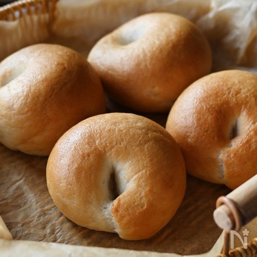 むぎゅっともっちり、米粉のベーグル