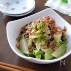 生ザーサイの旨塩そぼろ炒め。
