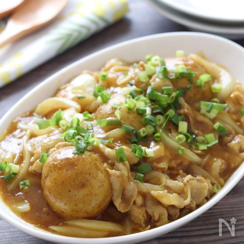 【新じゃがと新玉のオイスターカレー炒め煮】丼にしたら最高!!