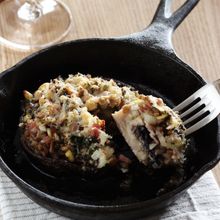 ジャンボマッシュルームのオーブン焼き
