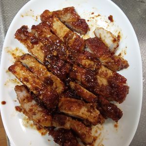 鶏皮坊主の作ってみた!投稿(【ポークステーキ】ご飯がすすむ♡)