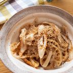 たまには違ったうめぇキンピラ♡れんこんとちくわの梅キンピラ