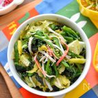 【5分de簡単】野菜たっぷり♪ほうれん草とキャベツのナムル♪