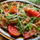 《5分サラダ》トマトとかいわれ大根と搾菜のおつまみ中華サラダ