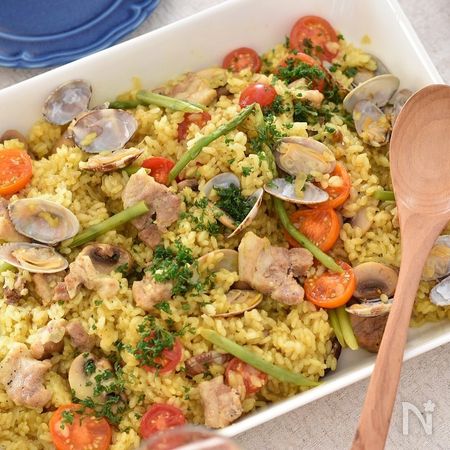 豚バラ肉deカレーパエリア By おかちまい レシピサイト Nadia ナディア プロの料理家のおいしいレシピ