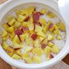 もち麦入り。さつまいもごはんの工程3
